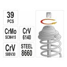 YATO Stoßdämpfer-Montagesatz 39 Teile