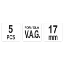 YATO Nockenwellenrad- und Riemenscheiben-Abzieher-Satz, 5-teilig