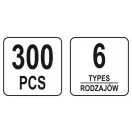 YATO Kunststoff-Patentsatz 300 Teile Opel