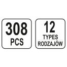 YATO Kunststoff-Patentbausatz 308 Teile Fiat