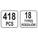 YATO Kunststoff-Patentbausatz 418 Teile Honda