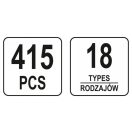 YATO Kunststoff-Patentbausatz 415 Teile Ford