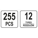 YATO Kunststoff-Patentsatz 255 Teile Volkswagen