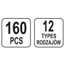 YATO Kunststoff-Patentbausatz 160 Teile Audi