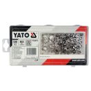YATO Sechskantmuttern-Set aus Edelstahl 300 Stück M3-M10
