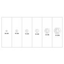 YATO Sechskantmuttern-Set aus Edelstahl 300 Stück M3-M10