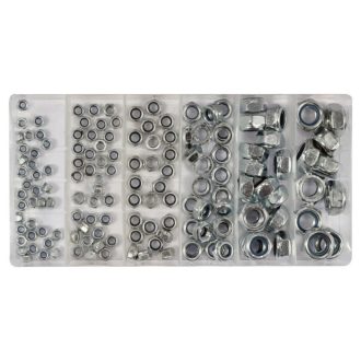   YATO Sechskant-Selbstsicherndes Muttern-Set 146-teilig M4-M12