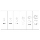 YATO Sechskant geschlossener Schraubenmutternsatz 150 Stück M3-M10