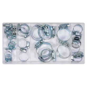 YATO Schlauchklemmen-Set 26-teilig 16-40 mm