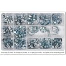 YATO Klemmenset aus verzinktem Stahl, 175-teilig