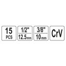 YATO Bremssystem-Montagesatz 15 Teile 1/2" 3/8" CrV