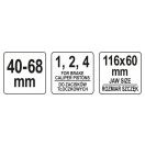 YATO Rückstoßpolster für Hauptbremszylinder 40 - 68 mm