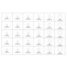 YATO Aluminium-Unterlegscheiben-Set 300-tlg