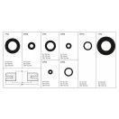 YATO Kabeltüllen-Set 180-teilig