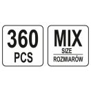 YATO Kabelschuh-Set 360 Teile