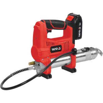 YATO Akku-Fettpresse 18 V (1 x 3,0 Ah Akku + Ladegerät)