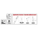 YATO Pneumatischer Schmierstoffgeber 400 cm3 30-40 MPa