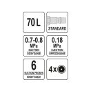 YATO Pneumatischer Ölabsauger / Ölsammler 8 bar 65 Liter