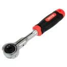 YATO Ratschenschraubendreher 1/4" 145 mm 72T drehbarer Kopf CrV