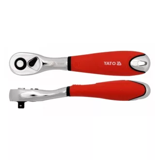   YATO Ratschenantriebsschaft 1/4" 155 mm 72T gebogener Schaft CrV