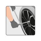 YATO Kreuzschlüssel 1/2" 17 x 19 x 21 x 23 mm zerlegt CrV