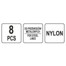 YATO Zangen-Set 8-teilig (für Brems-, Kraftstoff-, Öl- und Autoklimaleitungen)