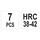 YATO Windschutzscheiben-Ersatzset 7-teilig HRC 38-42