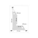 YATO Schweißwerkstückhalter Magnet 30-60-90°/32 kg (2 Stück)