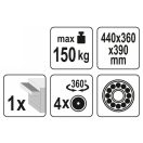 YATO Schubladen-Werkstatthocker 150 kg