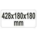 YATO Werkzeugkasten Metall 428 x 180 x 180 mm