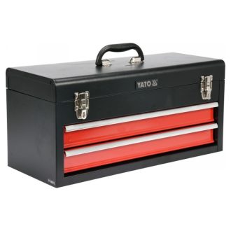YATO Werkzeugkasten aus Metall mit 2 Schubladen