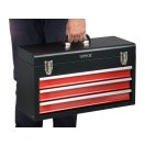 YATO Werkzeugkasten aus Metall mit 3 Schubladen