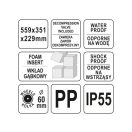 YATO Werkzeugkoffer auf Rollen mit Schaumstoffeinlage 569 x 351 x 229 mm