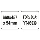 YATO Metallarbeitsfläche 660 x 457 x 54 mm für Arbeitsplatte YT-08939