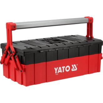 YATO Klappbarer Werkzeugkoffer mit 3 Einsätzen