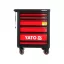 YATO Leerer Werkzeugwagen mit 6 Schubladen