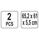 YATO Zusätzliche perforierte Rückwand für Werkzeugwagen