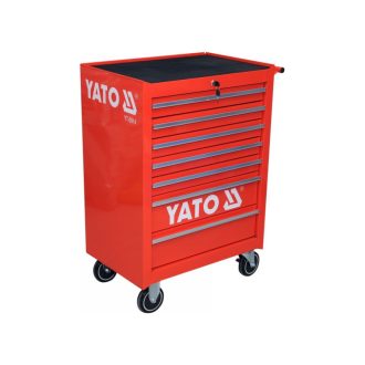 YATO Leerer Werkzeugwagen mit 7 Schubladen