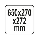 YATO Werkzeugkasten mit Organizer 650 x 270 x 272 mm