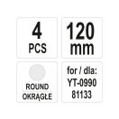 YATO Meißelschaft-Set 4-teilig (für YT-0990, YT-09904)