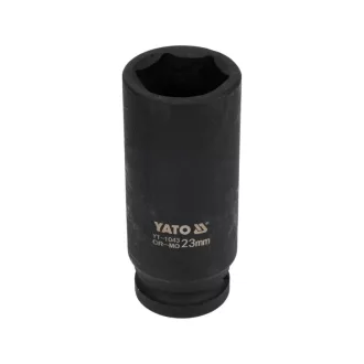 YATO Maschinenlanger Steckschlüssel 1/2" 23 mm CrMo