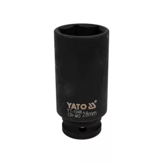 YATO Maschinenlanger Steckschlüssel 1/2" 28 mm CrMo