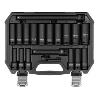  YATO Langer Maschinen-Steckschlüsselsatz 1/2" 19-teilig 8-25 mm