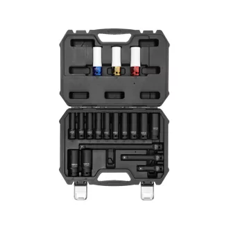 YATO Maschinenschlüsselsatz 1/2" 18-teilig 10-24 mm