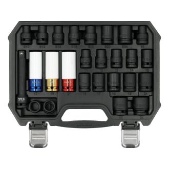 YATO Maschinenschlüssel-Set 24-teilig 1/2"