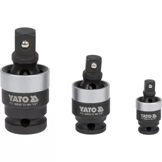   YATO Maschinenverbindungsverbinder-Set 3-teilig 1/4" 3/8" 1/2" CrMo
