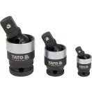 YATO Maschinenverbindungsverbinder-Set 3-teilig 1/4" 3/8" 1/2" CrMo
