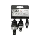 YATO Maschinenverbindungsverbinder-Set 3-teilig 1/4" 3/8" 1/2" CrMo
