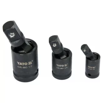   YATO Maschinenverbindungsverbinder-Set 3-teilig 1/4 - 3/8 - 1/2"