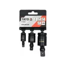 YATO Maschinenverbindungsverbinder-Set 3-teilig 1/4 - 3/8 - 1/2"